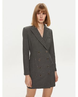 SIMONA CORSELLINI Kleid Für Den Alltag A24Cpab028 Regular Fit - Grau
