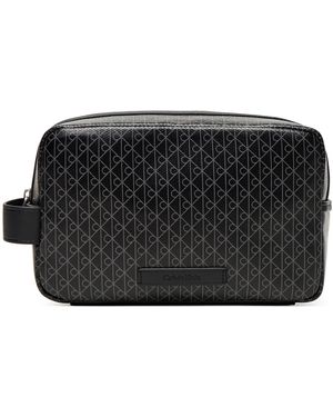 Calvin Klein Kosmetiktasche Coated Dopp Kit Lv04D1082G - Schwarz