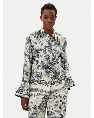 SIMONA CORSELLINI Bluse P25Cpca00101 Regular Fit - Grau