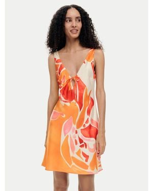 Desigual Sommerkleid Delilah 26Swvw44 Regular Fit - Orange