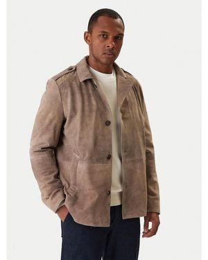 Milestone Lederjacke Adrian 611631 60730 Regular Fit - Braun