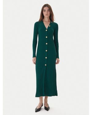 Twinset Strickkleid 252Tt3400 Slim Fit - Grün