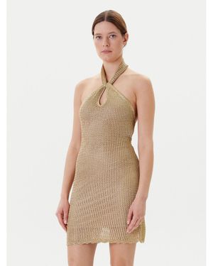 Guess Strickkleid W5Yk34 Z24F0 Slim Fit - Natur