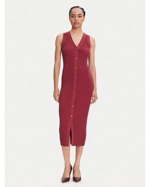 MICHAEL Michael Kors Strickkleid Mt5832533D Slim Fit - Rot