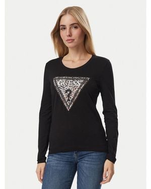 Guess Bluse W6Bi57 K7387 Regular Fit - Schwarz