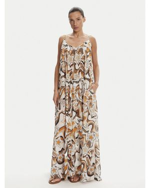 Devotion Twins Sommerkleid Athina 025.385G Loose Fit - Mettallic