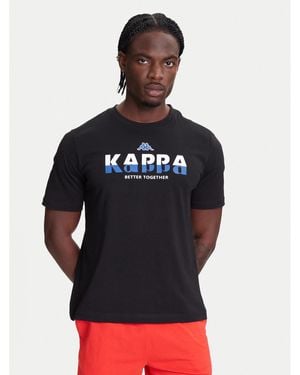 Kappa T-Shirt 351U8Kw 005 Regular Fit - Schwarz