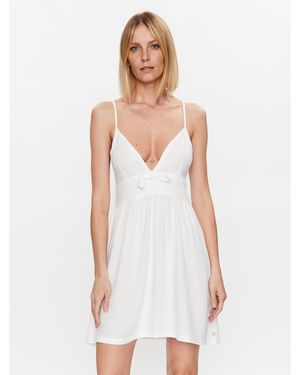 Roxy Sommerkleid Bright Light Arjwd03501 Weiß Regular Fit