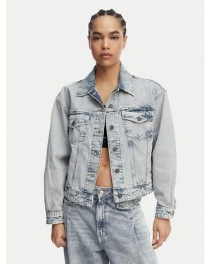 Guess Jeansjacke W6Gn56 D5M57 Oversize - Blau