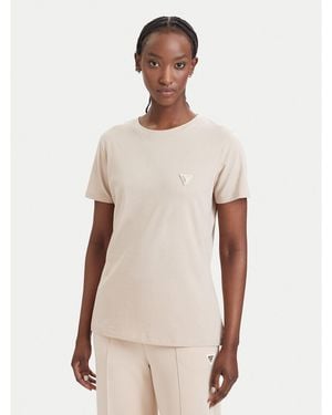 Guess T-Shirt V4Yi09 J1314 Regular Fit - Natur