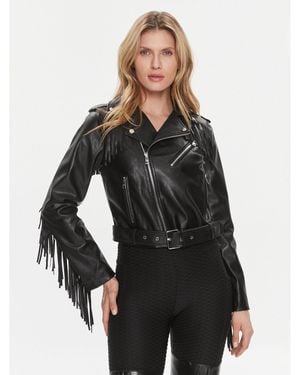 Liu Jo Jacke Aus Kunstleder Wa4020 E0887 Regular Fit - Schwarz