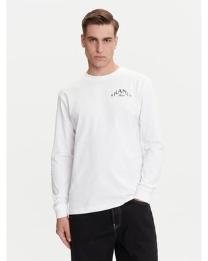 Karlkani Longsleeve Pd00005329 Regular Fit - Weiß