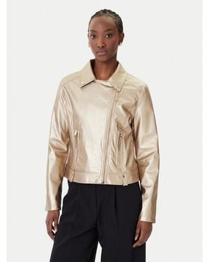Rinascimento Jacke Aus Kunstleder Cfc0124665003 Regular Fit - Natur