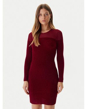 Guess Strickkleid W5Bk63 Z0890 Slim Fit - Rot