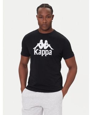 Kappa T-Shirt Authentic 361N6Qw Regular Fit - Schwarz