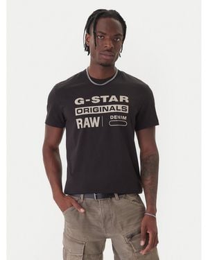 G-Star T-Shirt Originals D25969-C506 1214 Regular Fit - Schwarz