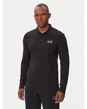 EA7 Poloshirt 8Npf17 Pjvuz Mc004 Regular Fit - Schwarz