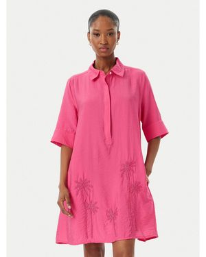 Lola Casademunt Hemdkleid Ls2616034 Relaxed Fit - Pink