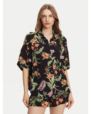 Roxy Hemd Beach Nostalgia Erjwt03680 Relaxed Fit - Schwarz