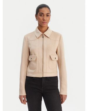 Morgan Jacke Aus Kunstleder 261-Gelato Slim Fit - Natur