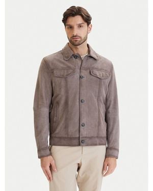 Milestone Lederjacke Maurice 611613 60745 Regular Fit - Braun