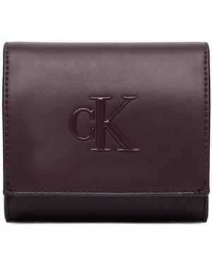 Calvin Klein Geldbörse Bold Ck Medium Bifold Lv04F1156G - Lila