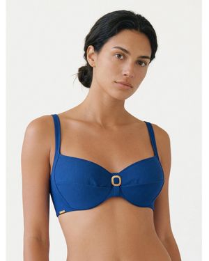 Selmark Bikini-Oberteil Bn312 - Blau