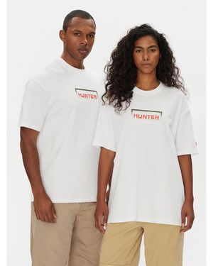 HUNTER T-Shirt Abele Haru0007251 Regular Fit - Weiß