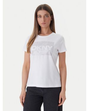 DKNY T-Shirt Dj6T1701 Regular Fit - Weiß