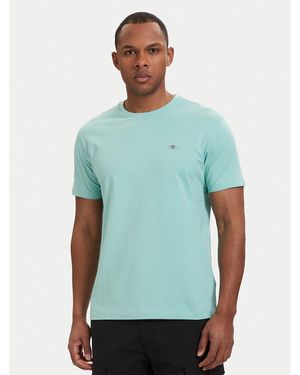 GANT T-Shirt Shield 2003184 Regular Fit - Grün