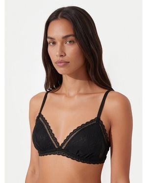 HUGO Bralette-Bh Lacy Triangle P 50566790 - Schwarz
