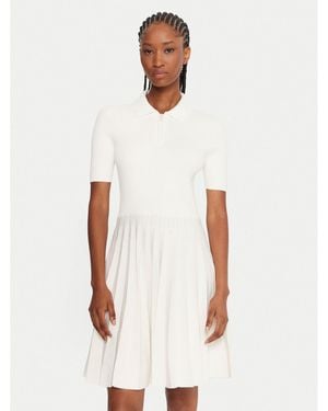 Lacoste Kleid Für Den Alltag Ef5803 Regular Fit - Weiß