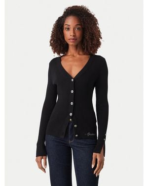 Guess Strickjacke W6Yr11 Z0950 Slim Fit - Schwarz