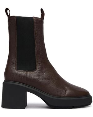 Calvin Klein Stiefeletten Block Heel Chelsea Boot Lth Hw0Hw03694 - Schwarz