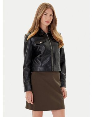Morgan Jacke Aus Kunstleder 252-Gnola Regular Fit - Schwarz
