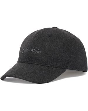 Calvin Klein Cap Embroidered Titlecase Logo Felt Lv04D5131G - Schwarz