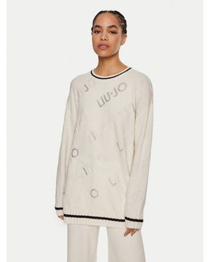 Liu Jo Pullover Tf4173 Ms55L C3447 Weiß Regular Fit
