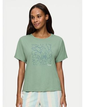 Triumph Pyjama-T-Shirt Mix & Match 10218281 Relaxed Fit - Grün