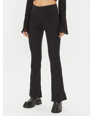 Gina Tricot Leggings 23067 Flare Fit - Schwarz