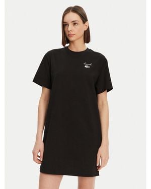 Lacoste Kleid Für Den Alltag Ef9573 Regular Fit - Schwarz