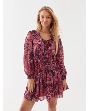 Guess Kleid Für Den Alltag W3Yk50 Wfjj2 Regular Fit - Rot