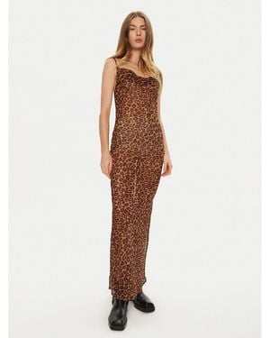 One Teaspoon Sommerkleid 26654 Slim Fit - Braun