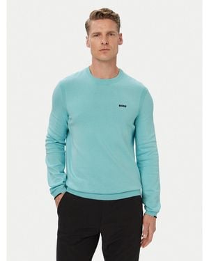 BOSS Pullover Kn_Ever-X Cn 50556145 Regular Fit - Blau