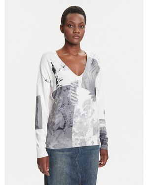 Desigual Pullover Gotemburgo 25Wwjf15 Regular Fit - Weiß