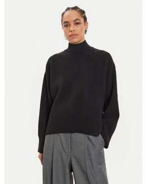 IVY & OAK Pullover Kareen Rose Io113147 Loose Fit - Schwarz