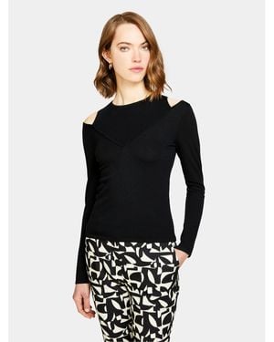 Sisley Pullover 1B7Ym104G Slim Fit - Schwarz