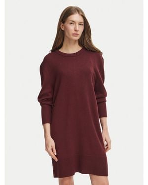 BOSS Strickkleid 50569849 Regular Fit - Rot