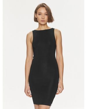 Calvin Klein Sommerkleid Archive J20J223049 Slim Fit - Schwarz