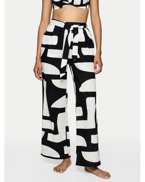 Triumph Pyjamahose Summer 10222571 Relaxed Fit - Schwarz