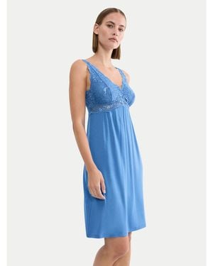 Triumph Nachthemd Timeless Sensuality 10227238 Regular Fit - Blau